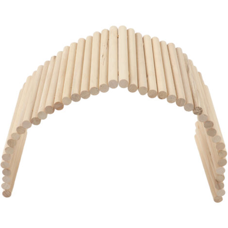 Tunnel d'escalade en bois flexible pour petits animaux - Lapins, Cochons d'Inde, Hamsters (15x40cm)