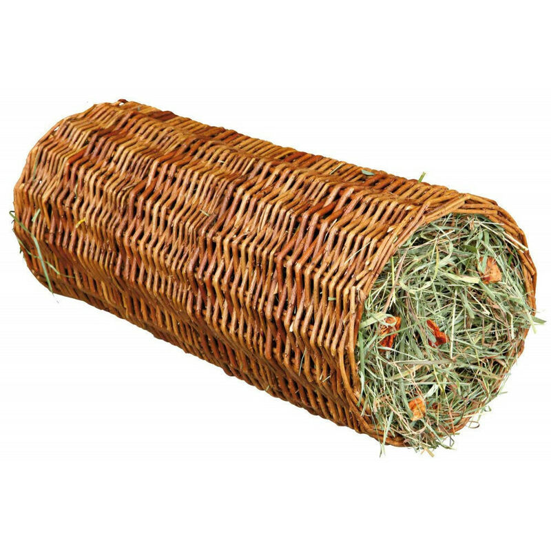 Trixie Wicker tunnel with hay/carrot ø 15 × 33 cm 110 g