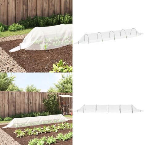 Tunnel in Rete 1,5x5 m in Fibra di Vetro e PP - Protezione vegetale - Protezione da insetti