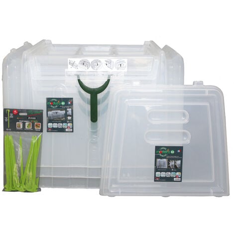 MODULO Tunnel lot de 3 Modul'o 60 (79x59x50cm) + 1 jeu de 2 embouts + 1 lot de 10 piquets de tunnel