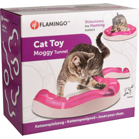 Tunnel MOGGY jeu pour chat ø 38.5 cm x 7 cm x 7.7 cm. rose. - Flamingo Pet Products - Multicolor