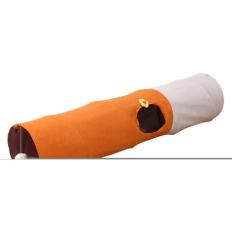 Tunnel pour chaton Tube à chat pliable avec balle Tente