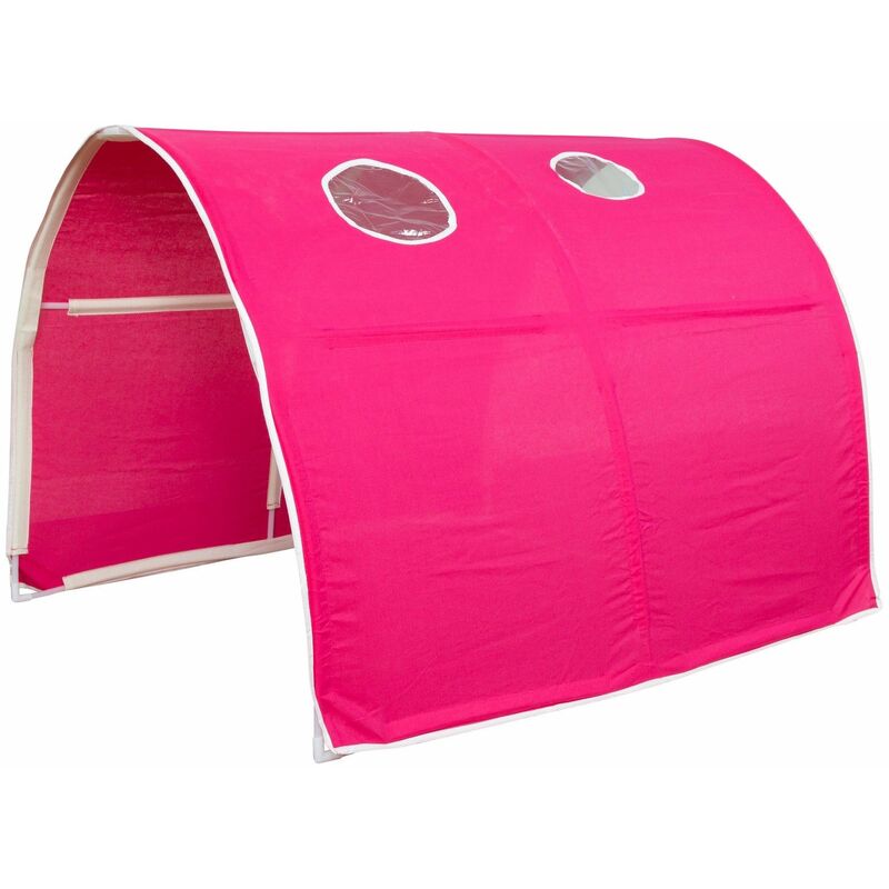 Tunnel pour lit enfant superposé tente accessoires rouge 90x70x100cm - rougeed