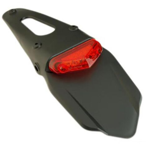 tun'r motorrad-hecklatz mit dreieckigem rücklicht rot led 12v