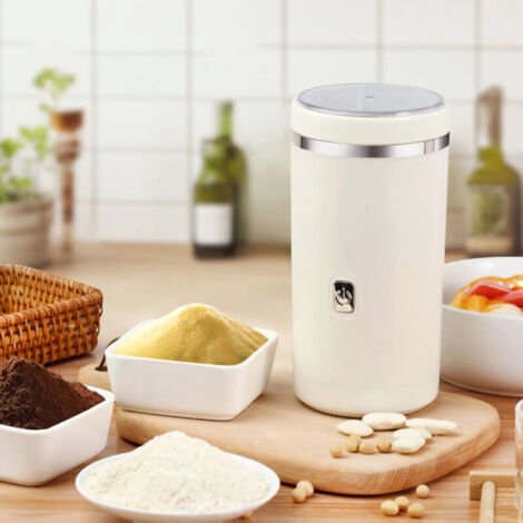 TUOBARR Macinacaffè elettrico - Macina cereali elettrico - Macina spezie elettrico - Macina erbe aromatiche elettrico - Macina chicchi di caffè e spezie con 2 lame in acciaio inox