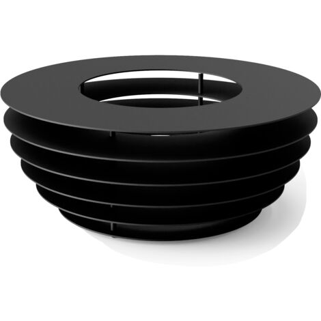 TUOZI - Foyer de jardin PHOBOS - 60 x 60 x 24 - Revêtu d'acier thermique noir. Brasero d'extérieur pour jardin fabriqué en acier