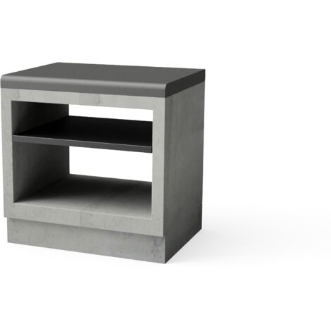 TUOZI - Mudule Kitaway Origen Puro para Barbacoa de Obra Prefabricada (Gris - 84 x 63 x 63 cm) - Uso en Exteriores
