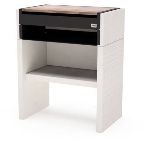 TUOZI - VENIT FLEX 0 Support 78 pour Barbecue en Béton Préfabriqué (Blanc - 78 x 47 x 47 cm) - Usage Extérieur