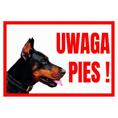 TUP-11 Warnschild ACHTUNG DOBERMANN