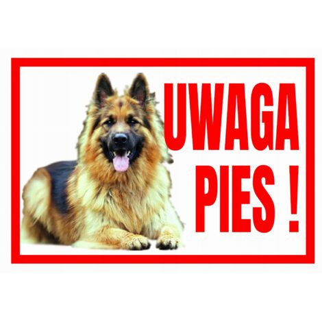 TUP-7 Warnschild ACHTUNG SCHÄFERHUND