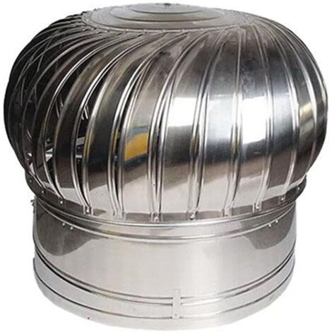 Turbine eoliche per la ventilazione e il raffreddamento di soffitte interne, superficie in acciaio inox lucidato (colore: 304, dimensioni: 200 mm) - RAPANDA