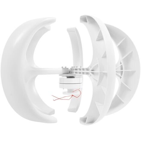 Turbine éolienne 600 W 12 V Lantern vertical Turbine éolienne + contrleur en fibre de nylon blanc