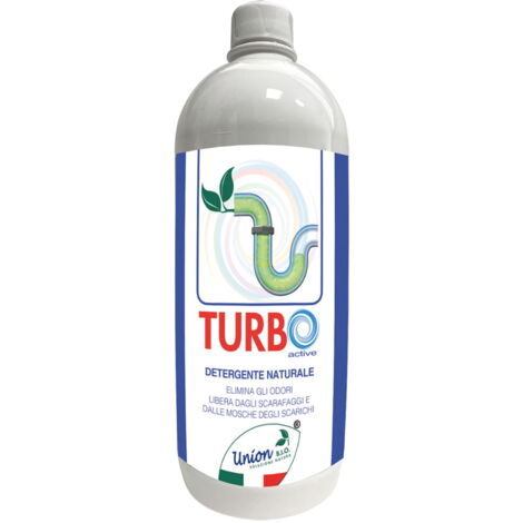 TURBO ACTIVE detergente naturale per tubature e scarichi fognari 1000 ml