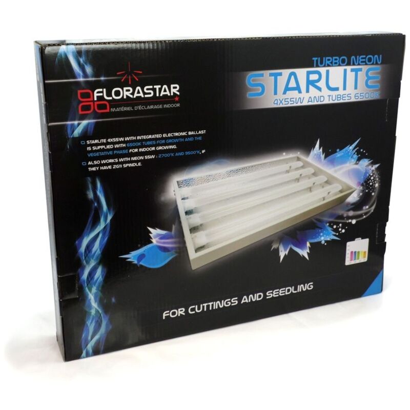Turbo Néon starlite 4 x 55W + tubes 6500K Florastar