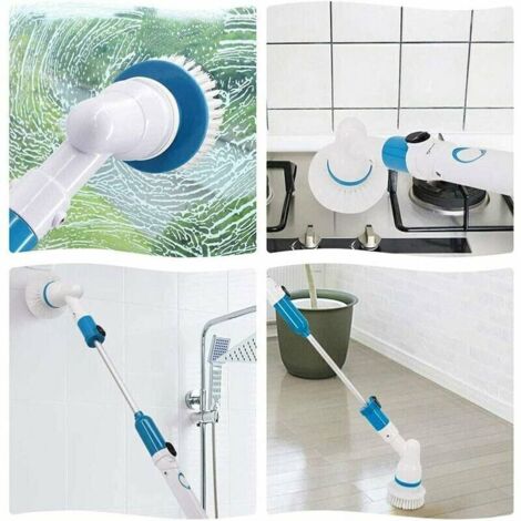 Turbo Scrub Brush Cordless Electric Cleaning Scrubber with 360° Rotation