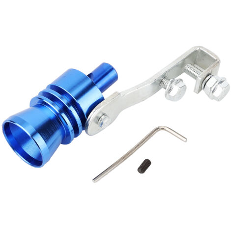 Turbo Sound Whistle, Alliage D'aluminium 1,2 Pouces Voiture Turbine Sifflet Tuyau D'échappement Haut-Parleur Modifié Automobile Moto Voiture Accessoires (Bleu)