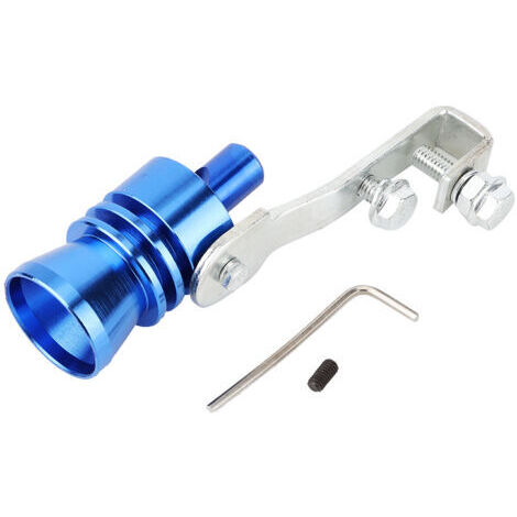 Turbo Sound Whistle, Alliage D'aluminium 1,2 Pouces Voiture Turbine Sifflet Tuyau D'échappement Haut-Parleur Modifié Automobile Moto Voiture Accessoires (Bleu)
