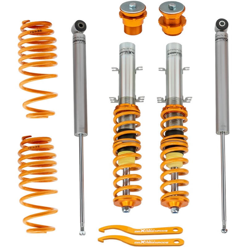 Maxpeedingrods - Kit Suspension Combiné Fileté for vw Golf 4 iv 1998 a 2007 Amortisseurs Coilover