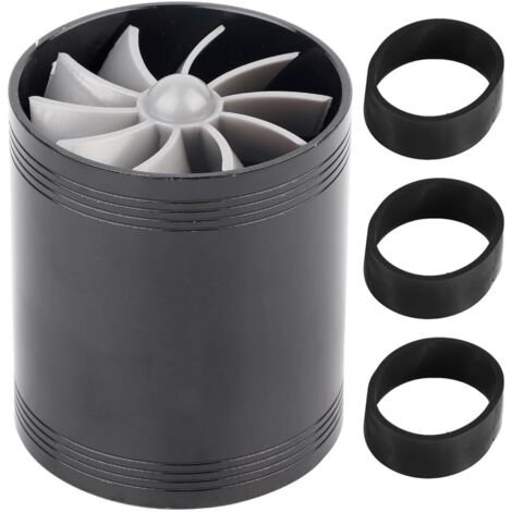 Turbocompresor de admisión de aire de doble turbo, ahorro de combustible y gasolina, sistema de aceleración de turbocompresor universal, kit de admisión de aire para la mayoría de los vehículos.