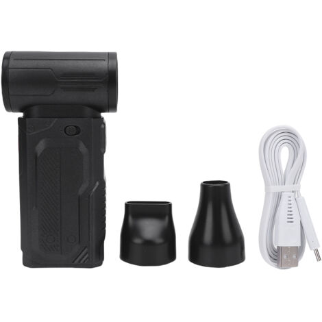 TurboCool Mini – Ventilador de turbina portátil, 130.000 rpm, 5 velocidades – ABS negro – Ultracompacto (124 x 63 x 35 mm) – Ideal para la playa, acampadas y picnics – Duración de la batería: 20–35 mi