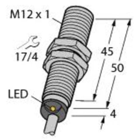 Turck Capteur inductif affleurant PNP, fermeture BI4-M12-AP6X C255802