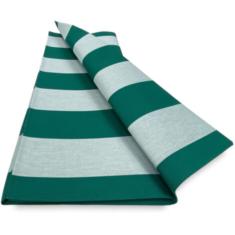 TURIN TAUD DE SOLEIL TISSU balcon extérieur JARDIN AU MÈTRE en acrylique hauteur cm. 140 RANGÉES PAIRES Vert