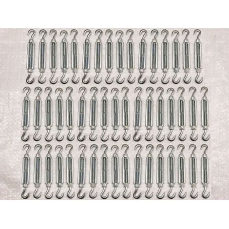 Turnbuckle Hook To Hook 24MM X50 (Heavy Duty Galv Straining Screw Wire Tensioner M24)
