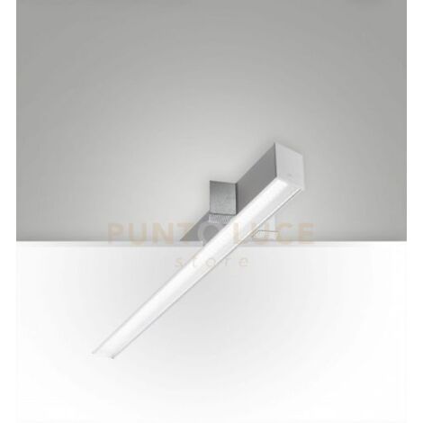 TURNER INCASSO A RASO ALLUMINIO 29W 4000K 3570LM PRISMATIC IP40 100CM
