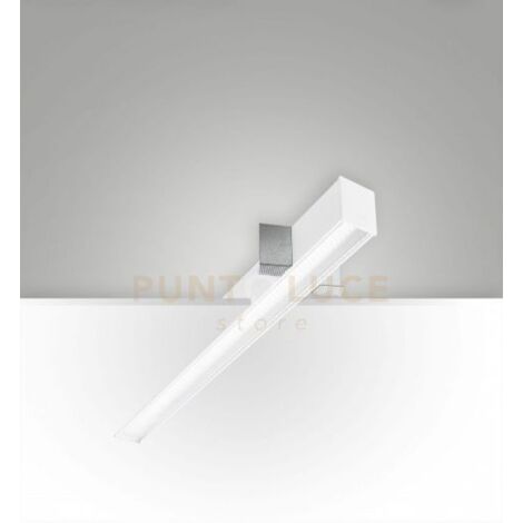 TURNER INCASSO A RASO BIANCO 29W 3000K 3470LM PRISMATIC IP40 100CM