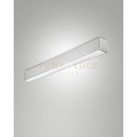 TURNER PLAFONIERA ALLUMINIO A LED 29W 3000K 3470LM PRISMATIC IP40 100CM DIMMERABILE DALI