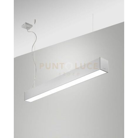 TURNER SOSPENSIONE ALLUMINIO 29W 4000K 3570LM OPALALE IP40 100CM DIMMERABILE DALI