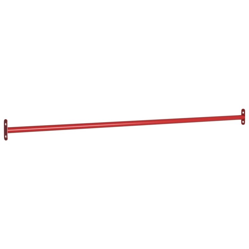 Turnstange 125 Cm Stahl Rot Vidaxl