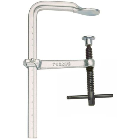 TURNUS 469K-025 - Vis de serrage tout acier Poignée en T 250x120 mm Rail 22x10,5 mm