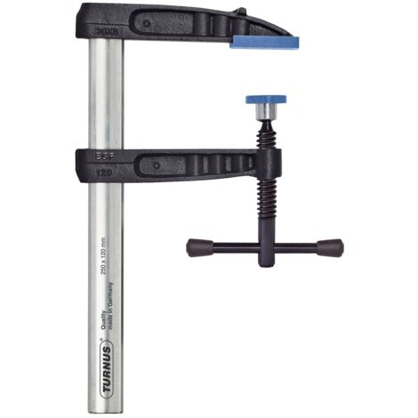 TURNUS 493K150 - Vis de serrage Optima avec poignée en T de sécurité antidérapante 1500x120 mm Rail 35x11 mm