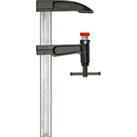 TURNUS 497-200 - Vis de serrage avec poussoir poignée en T 2000x140 mm Rail 35x9 mm