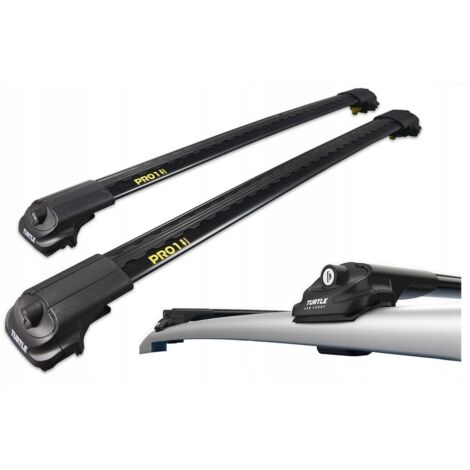 Turtle Air1 Air-1 Low Base Dachträger Schwarz 86/90