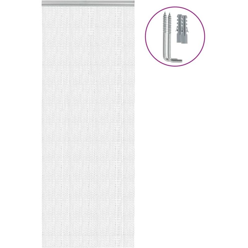 Türvorhang Aus Ketten 80x201 Cm Aluminium Vidaxl