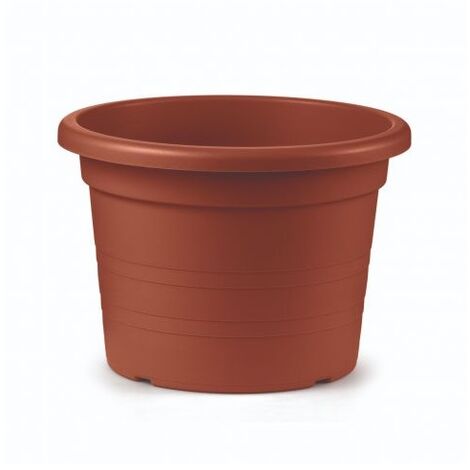 TUSCANIA Vaso cilindro, Ø 20xh.14 cm, colore terracotta