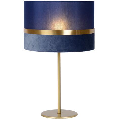 TUSSE. Lampe de tab.-Bleu-Ø30