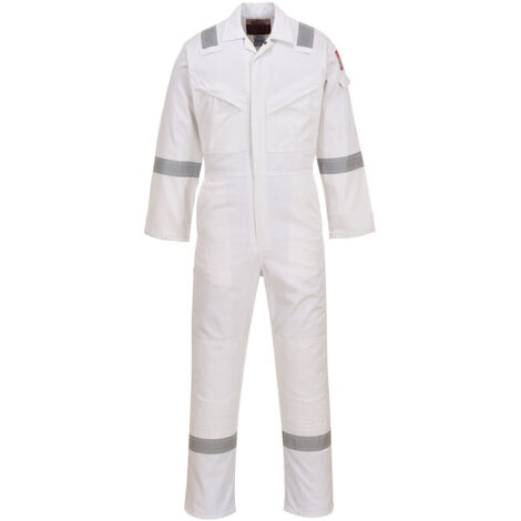 Tuta antincendio e antistatica 350g Colore: Bianco Taglia XXL - Portwest