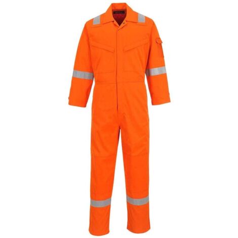 Tuta Araflame Silver Colore: Arancione Taglia 38 - Portwest