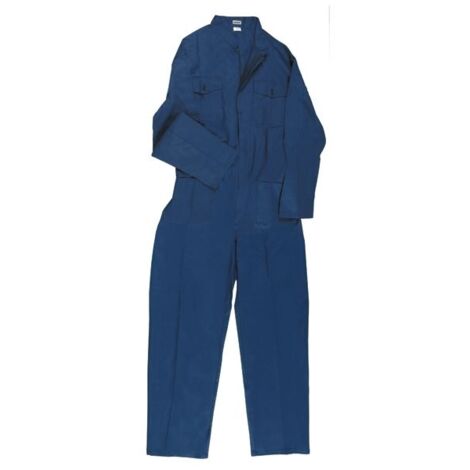 Tuta da Lavoro in Cotone Tg. L con Cerniera colore Blu Maurer