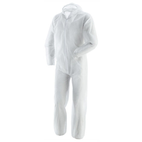 TUTA DA LAVORO MONOUSO COLORE BIANCO TG.L 40GR.