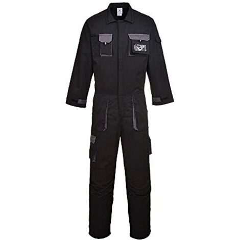 Tuta da lavoro multitasche Portwest CONTRAST TEXO Nero / Grigio S