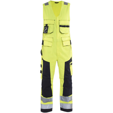 Tuta da lavoro senza maniche multinorma 2678 - Giallo fluorescente/Marine 42