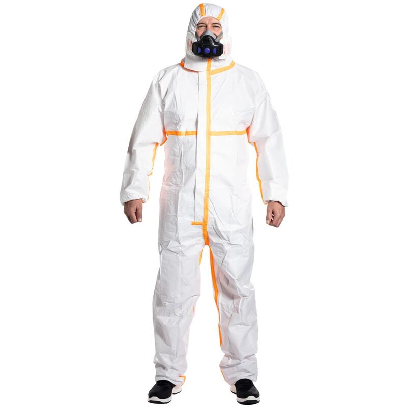 HOLEX - Tuta da lavoro tipo 4/5/6, bianco