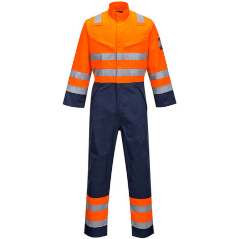 Tuta Hv Modflame Ris Marine/arancione Colore: Arancione/marine Taglia XXL - Portwest