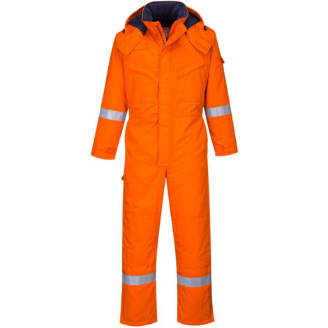 Tuta ignifuga antistatica Portwest Winter Bizflame Arancione M