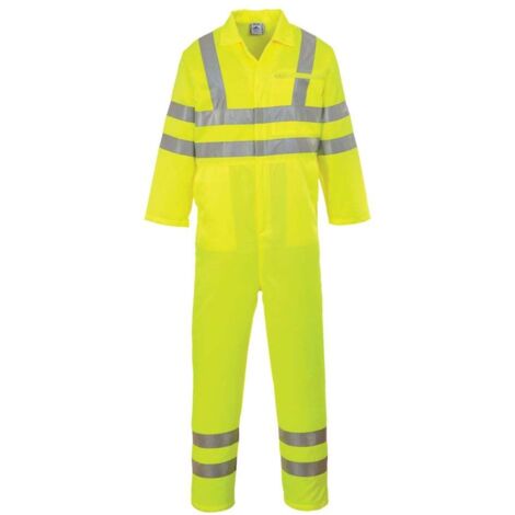 Tuta intera Poliestere-cotone HV | XXL - Yellow - NEUTRO (SENZA PERSONALIZZAZIONE)