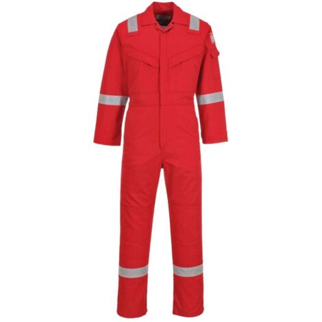 Tuta resistente alle fiamme e antistatica 350g Rosso XL - FR(50-52) - UK(40-41)